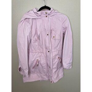 Coffeeshop New York Womens Pink Hooded Jacket M 100% Cotton‎ Heavy Pockets